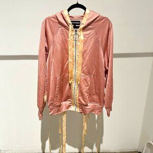 NICO PANDA	Peach fazz full zip Hoodie